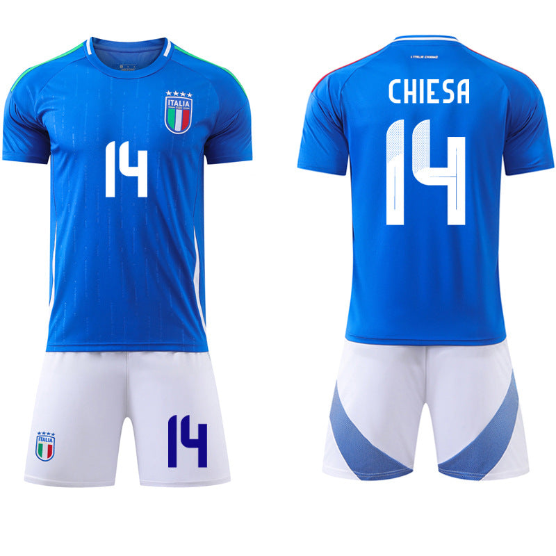 European Cup Italy home football uniform set jersey No. 14 Chiesa 18 Barella national team